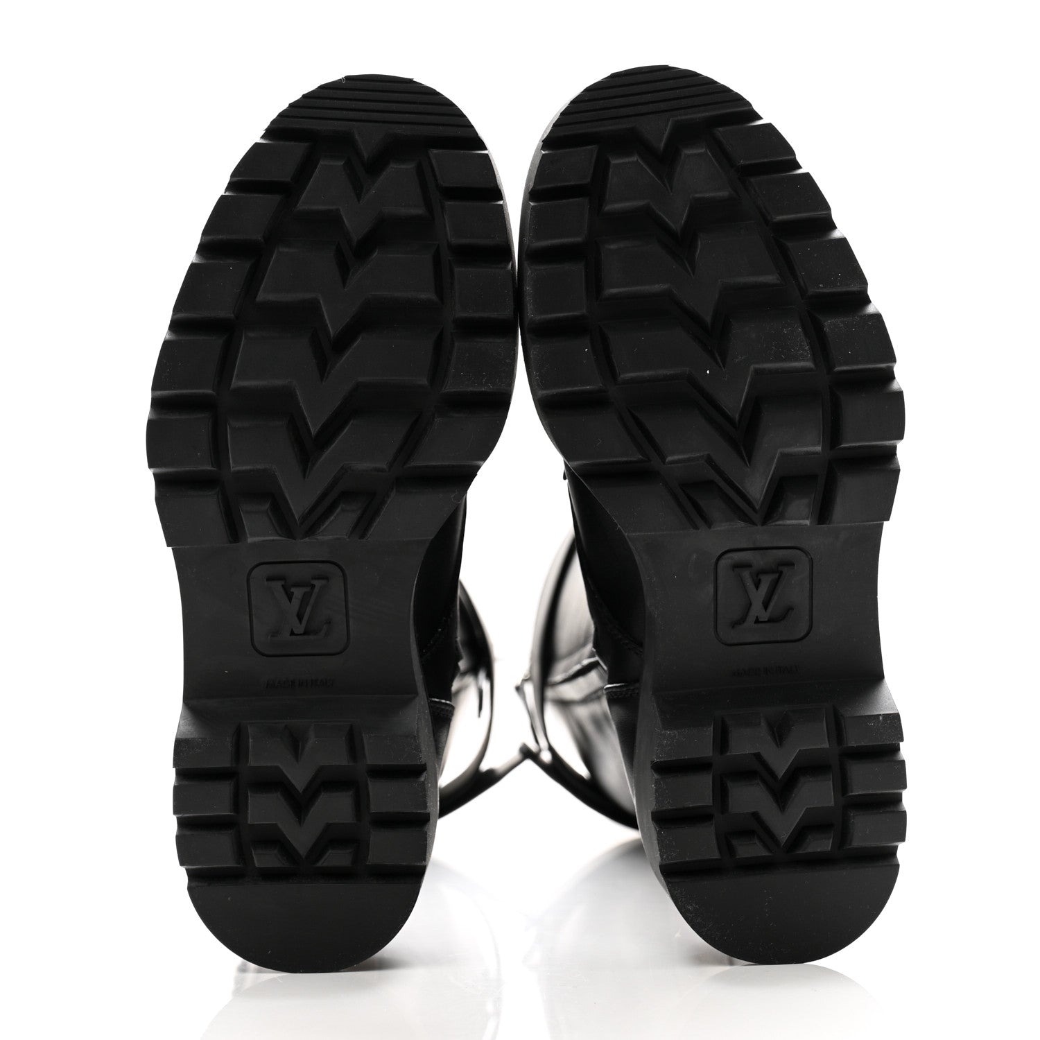 Louis Vuitton Monogram Calfskin Territory Tall Lace Up Ranger Boots 36 Black 5 of 8