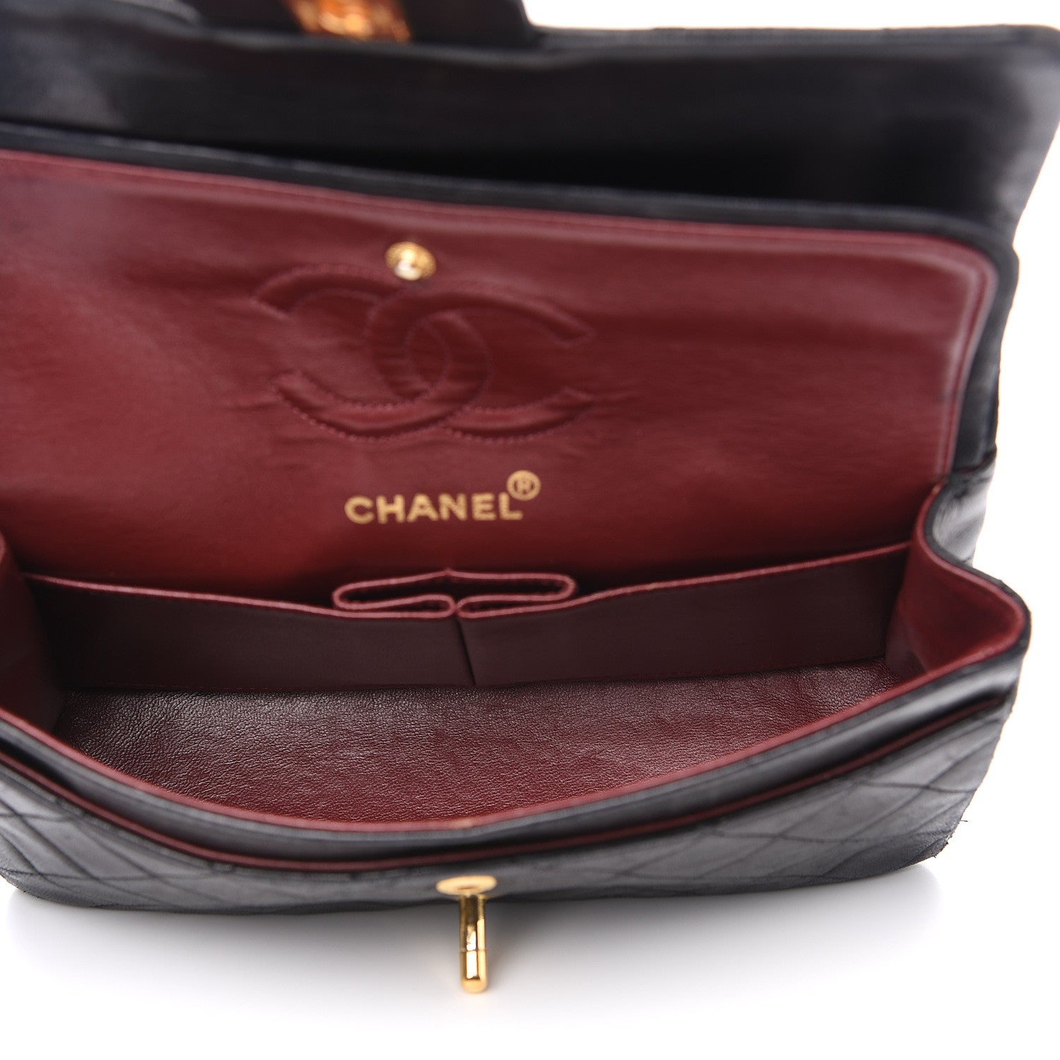 Chanel Lambskin Quilted Small Double Flap Black 4 of 16