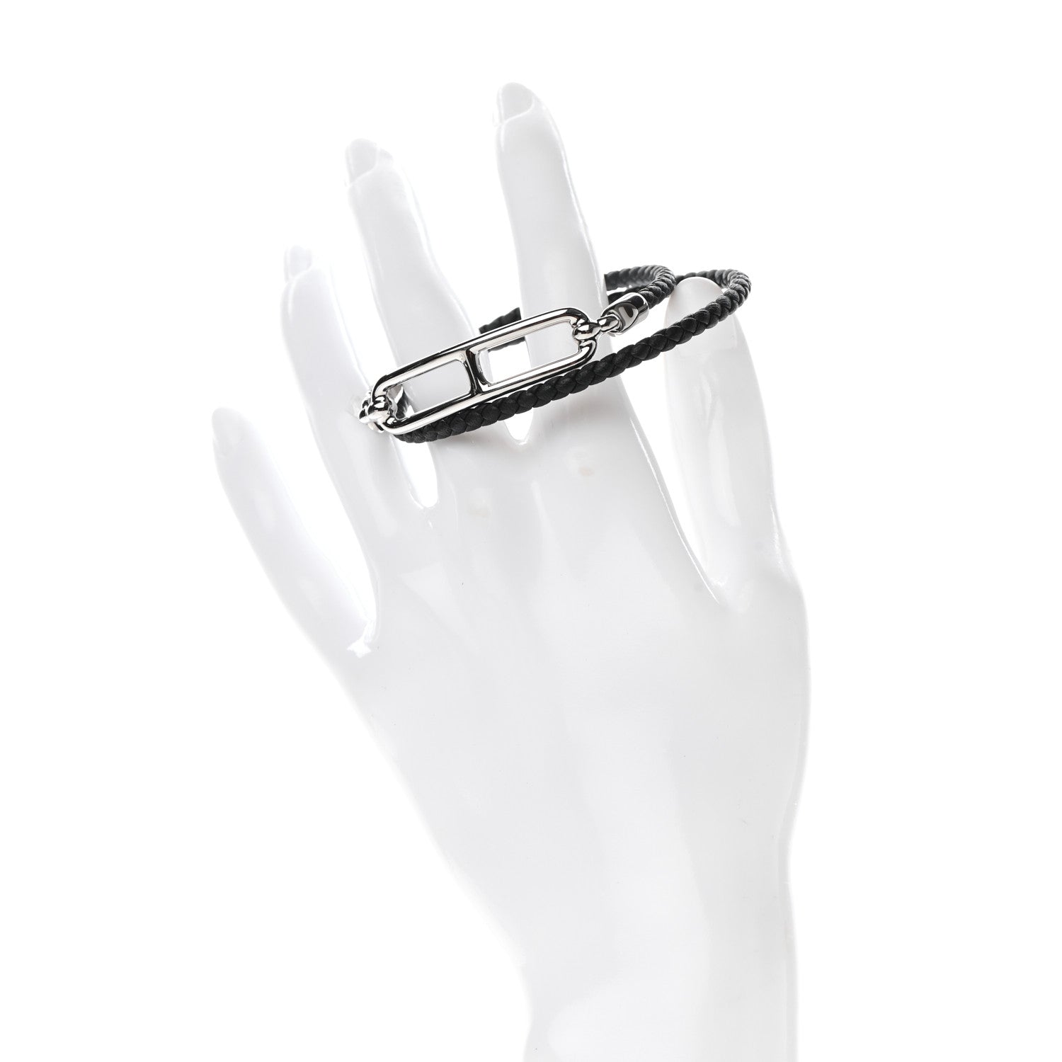 Hermes Swift Roulis Double Tour Bracelet T3 Black 2 of 4