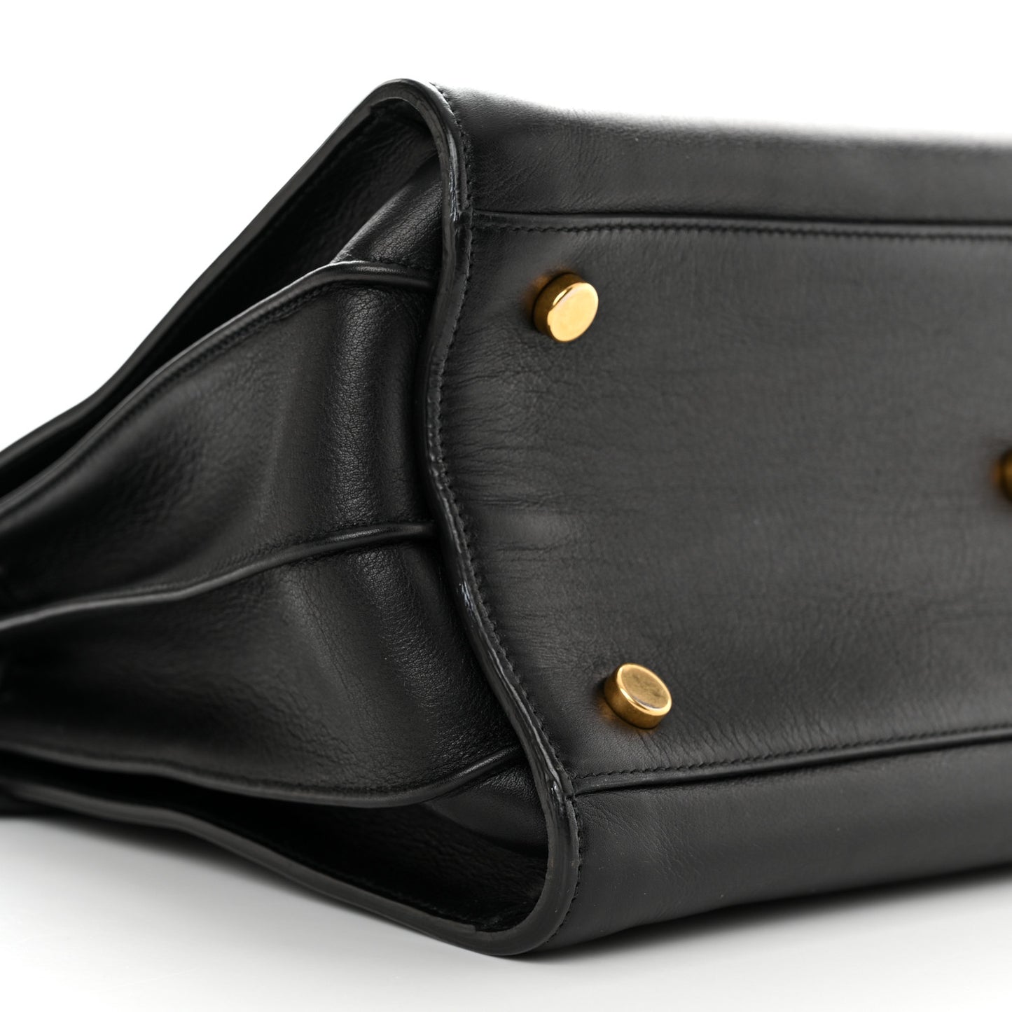 Calfskin Small Sac De Jour Black