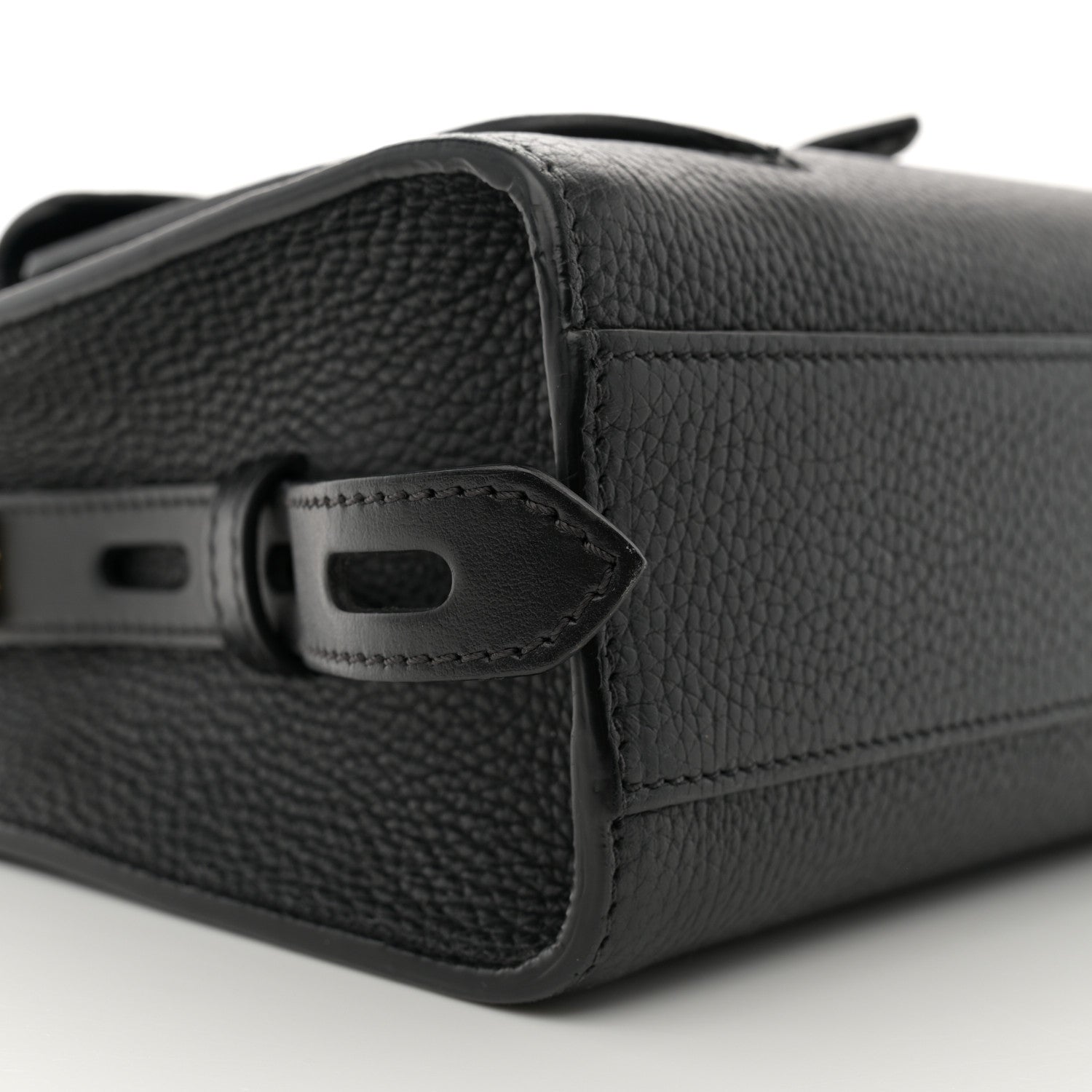 Tom Ford Calfskin Mini T Twist Top Handle Bag Black 8 of 12