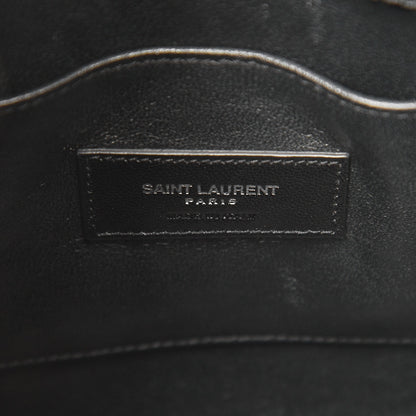 Saint Laurent Calfskin Crocodile Embossed Baby Sac De Jour Black 7 of 7