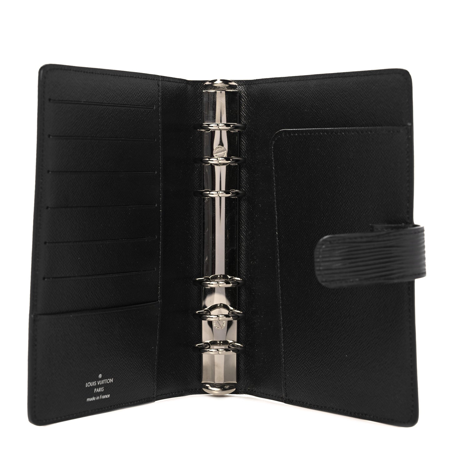 Epi Medium Ring Agenda Cover Black