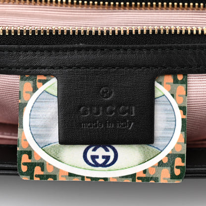 Gucci Vitello Palmellato Lux Crystal Medium Rajah Shoulder Bag Black 6 of 10