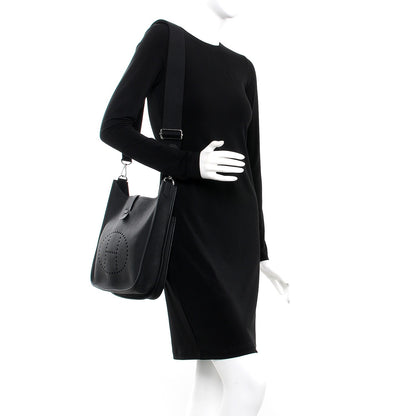 Hermes Taurillon Clemence Evelyne III PM Black 2 of 7