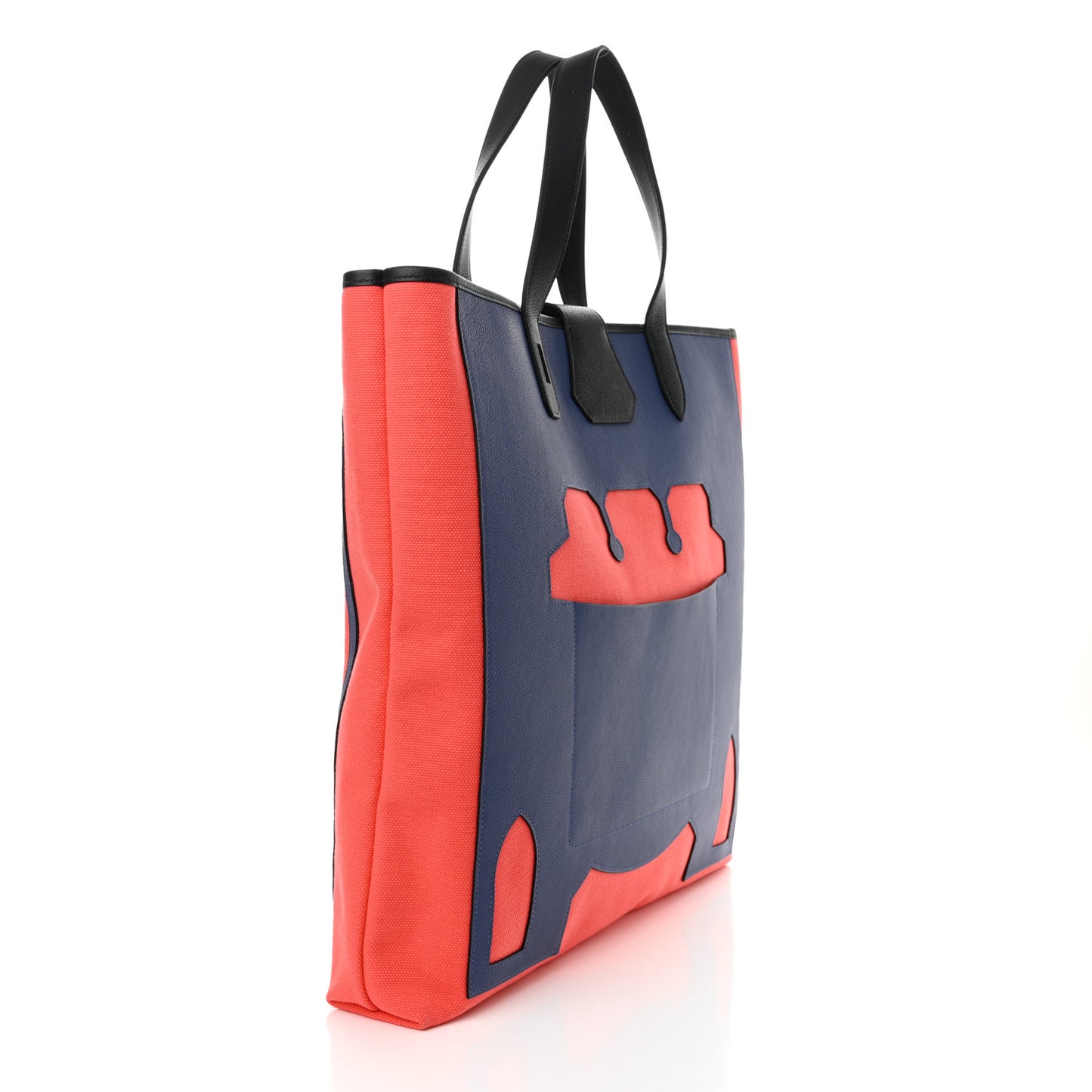 Canvas Calfskin Petit H Monsieur B Bag