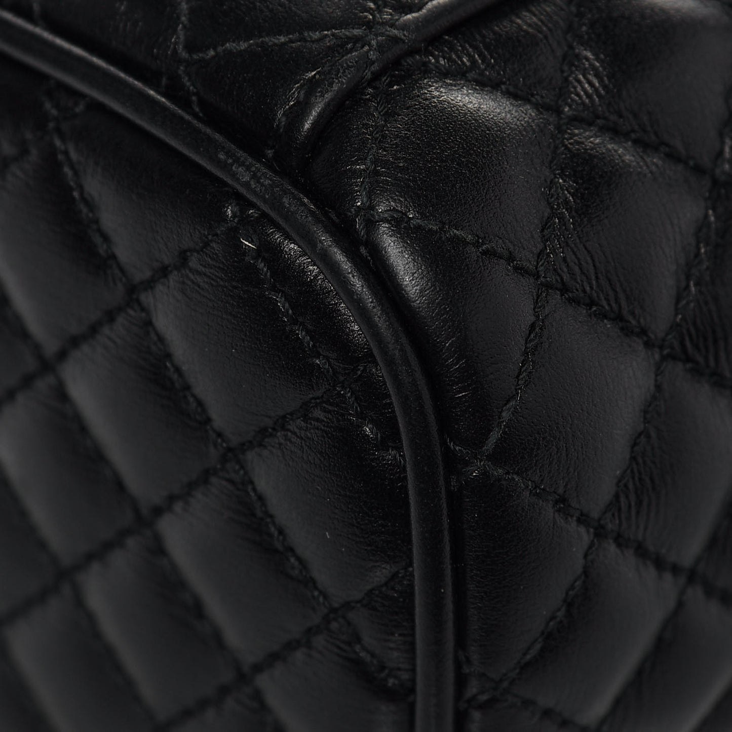 Calfskin Trapuntata Zumi Belt Bag Black