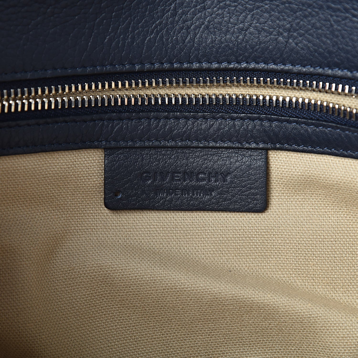 Givenchy Waxy Grained Calfskin Medium Pandora Pure Flap Bag Night Blue 6 of 15