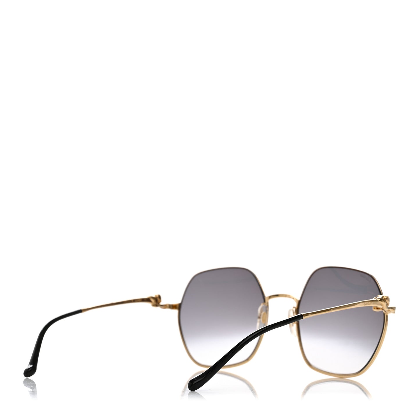 Panthere De Cartier Sunglasses CT0267S Gold Black