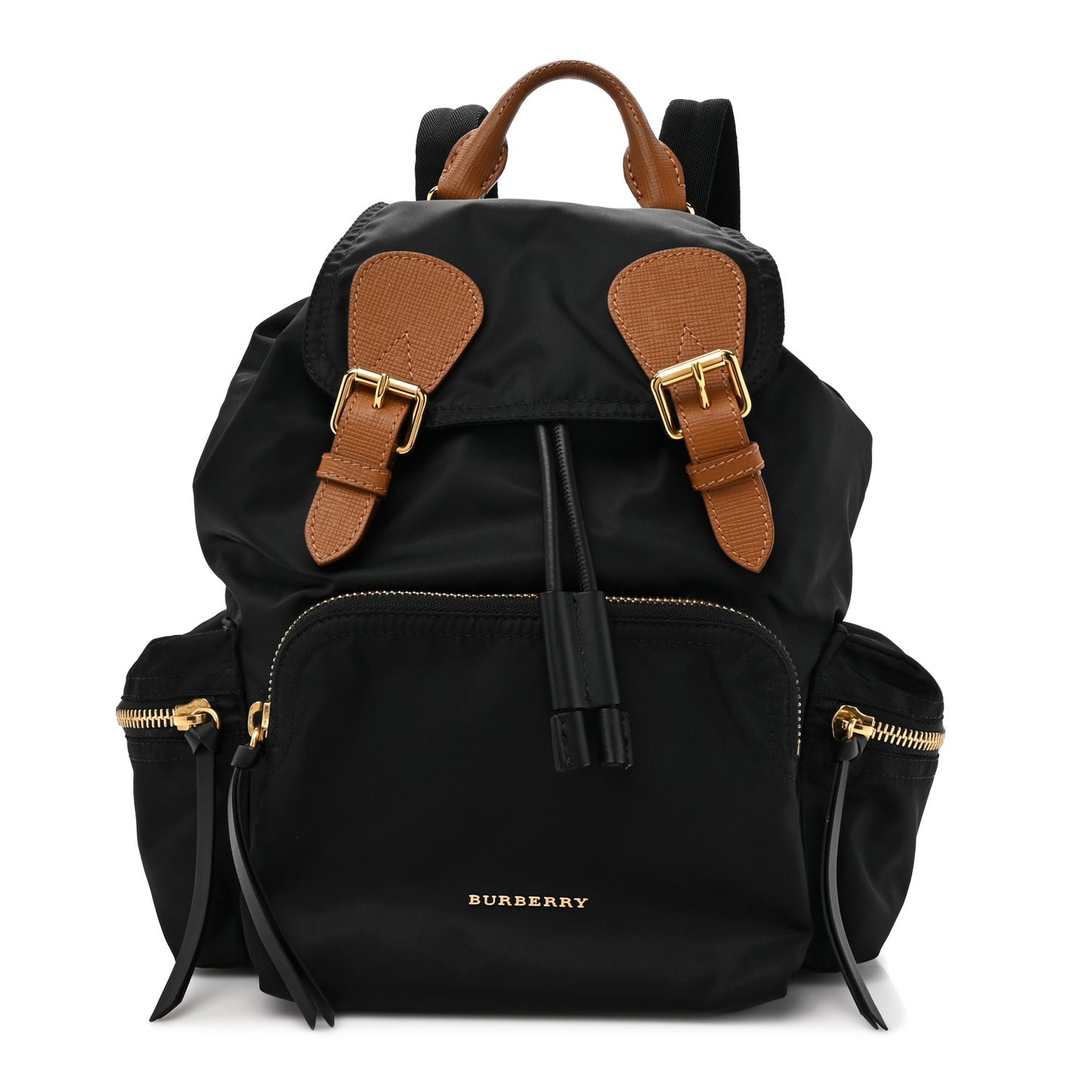 Nylon Medium Rucksack Backpack Black