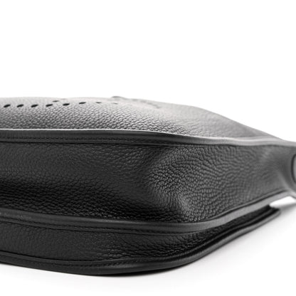 Hermes Taurillon Clemence Evelyne III PM Black 10 of 11