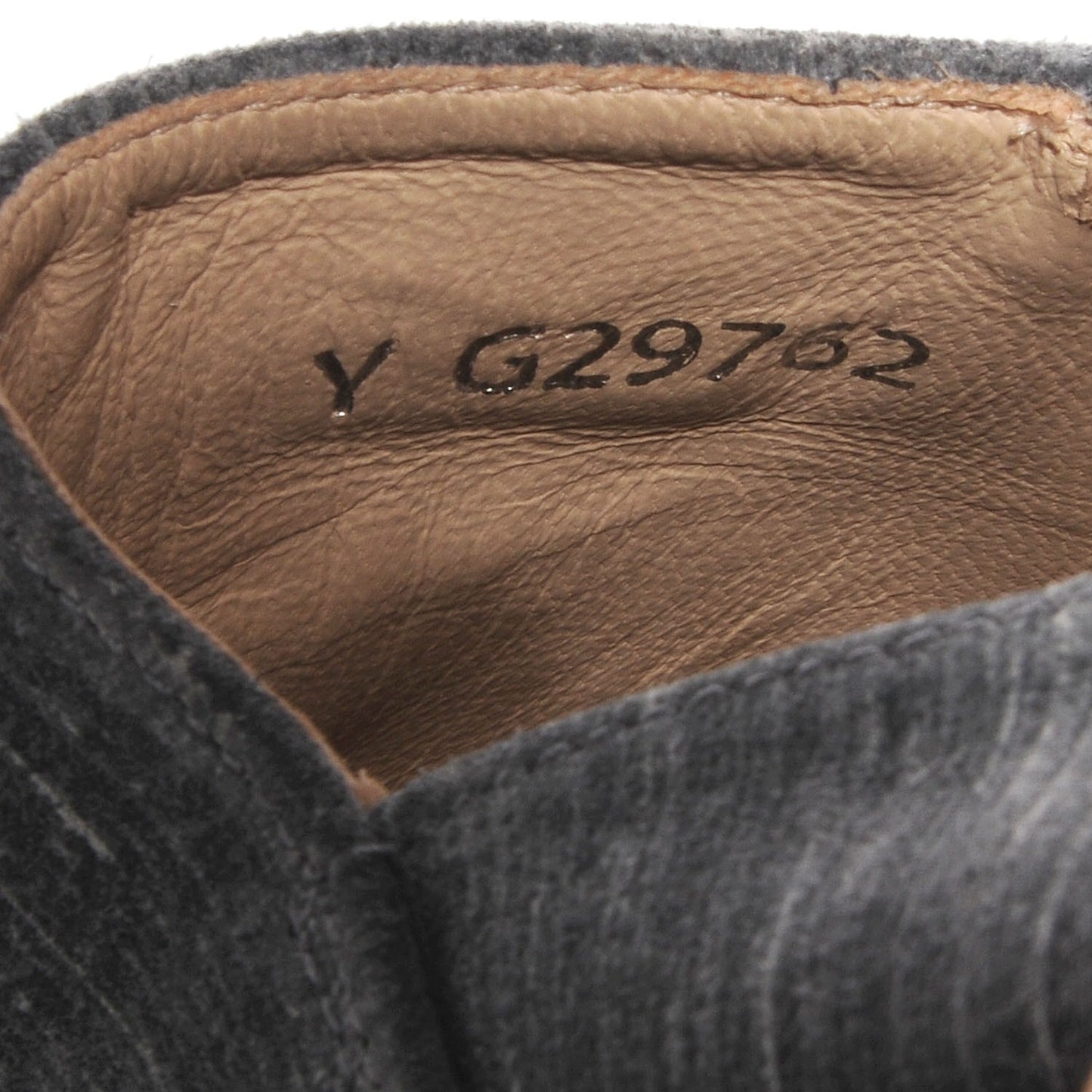Striated Suede Espadrilles Dark Grey 37