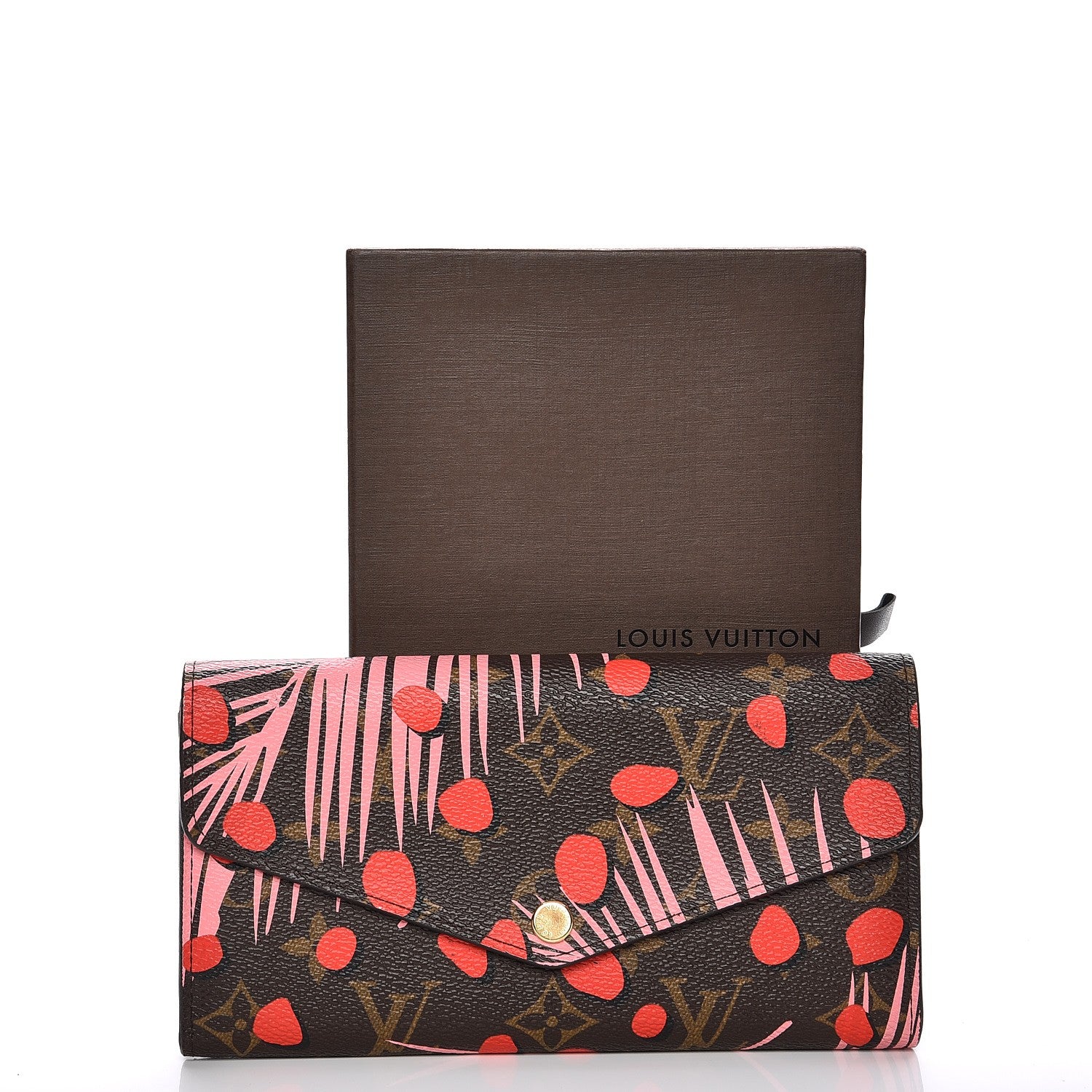 Louis Vuitton Monogram Jungle Dots Sarah Wallet Sugar Pink Poppy 8 of 8