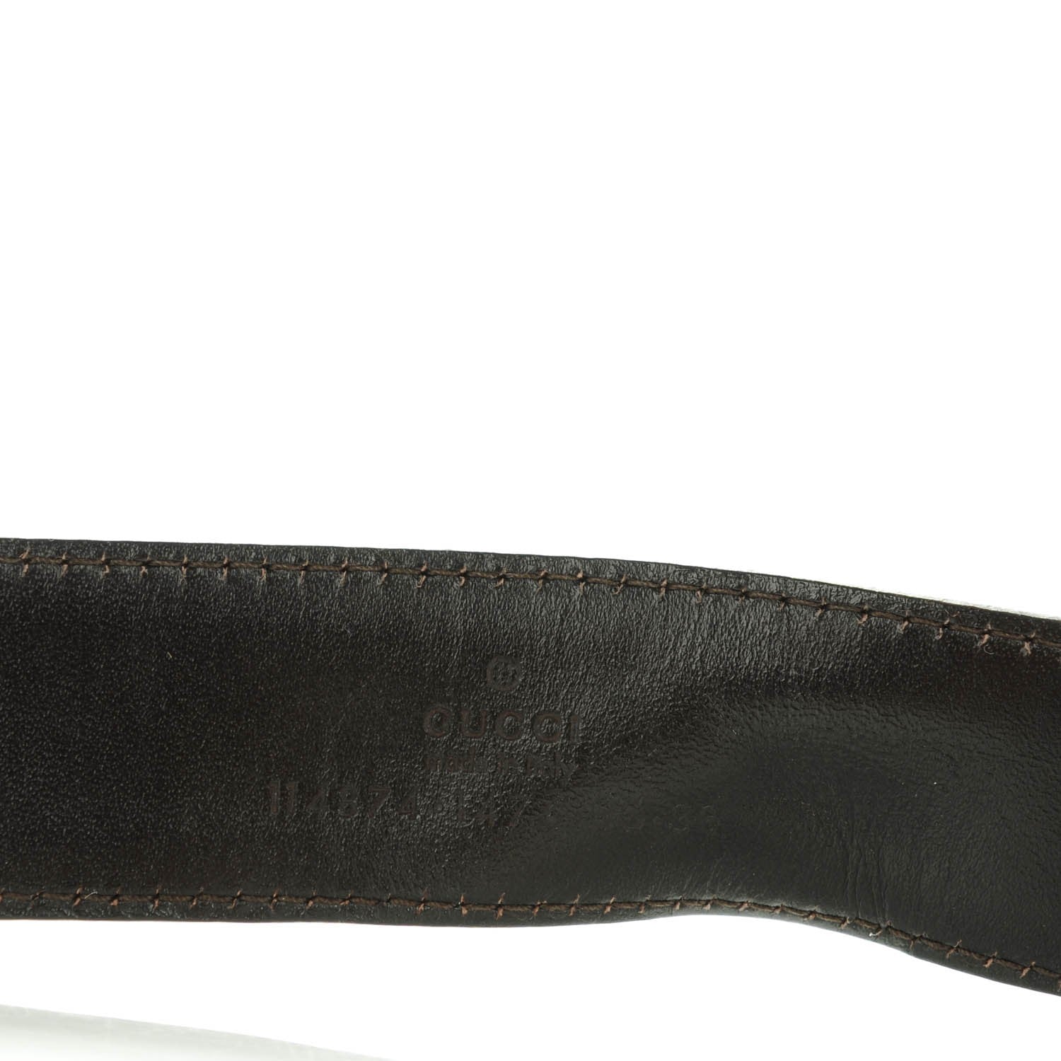 Gucci Monogram Interlocking G Belt 90 36 Dark Brown 3 of 5