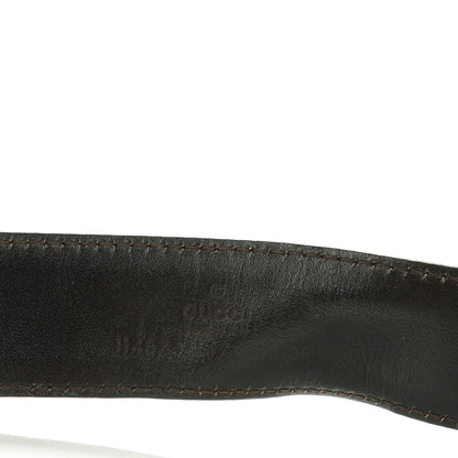 Gucci Monogram Interlocking G Belt 90 36 Dark Brown 3 of 5