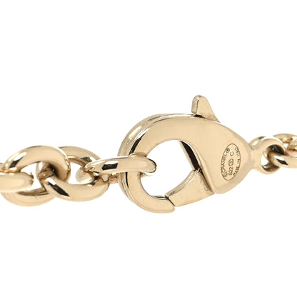 Chanel Metal CC Heart Locket Necklace Gold 4 of 6