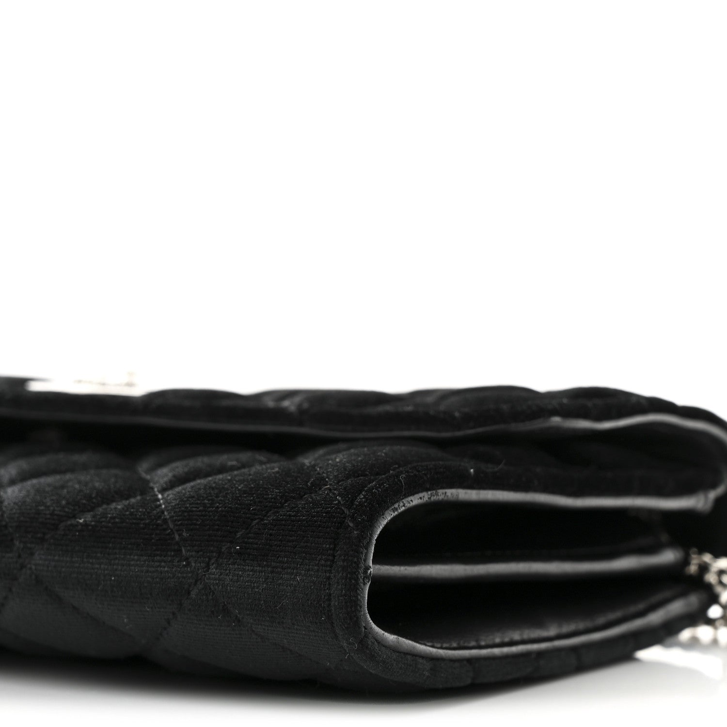 Versace Velvet Quilted Medusa Wallet On Chain Black 10 of 10