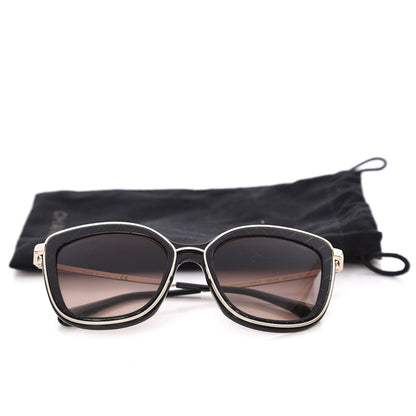 Chanel Acetate Quilted Metal Butterfly Sunglasses 4238-A Black 8 of 8