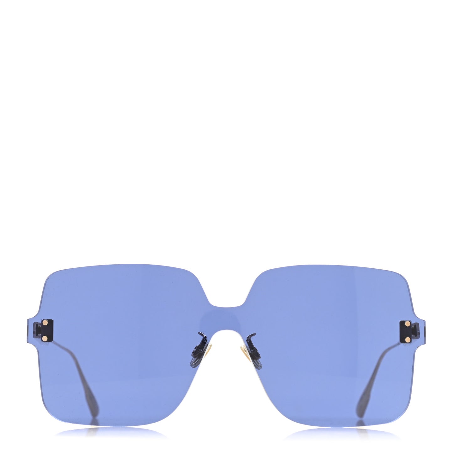 Mirrored Square Sunglasses Blue Gold