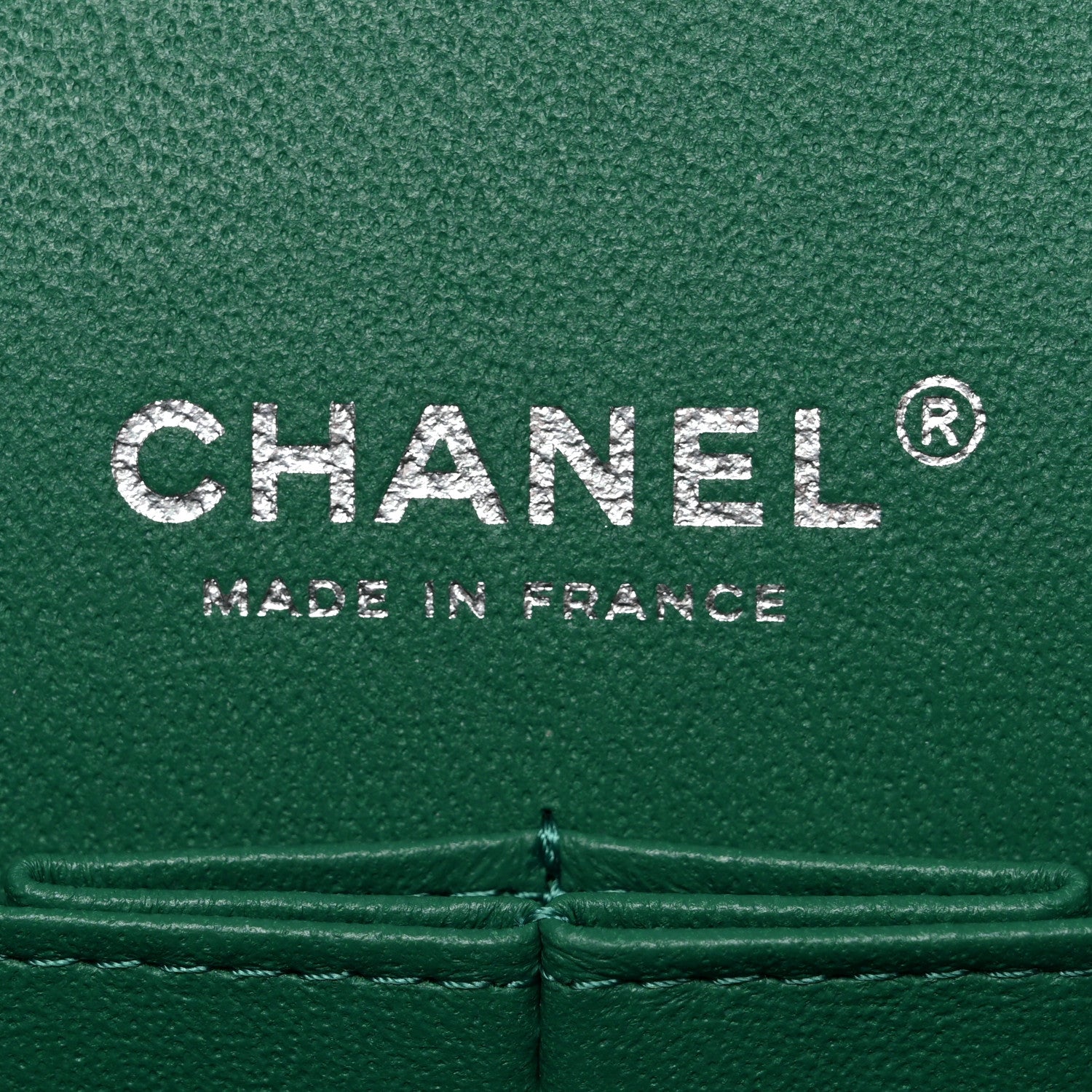Chanel Caviar Quilted Medium Double Flap Green 6 of 11