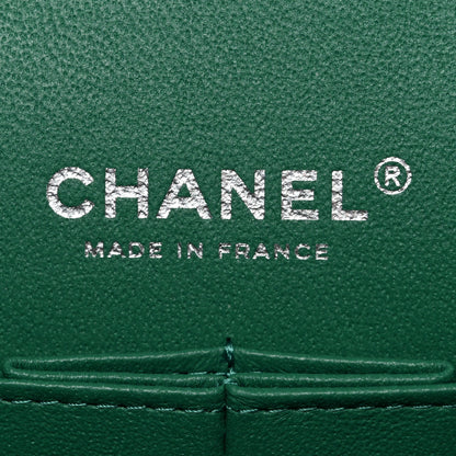 Chanel Caviar Quilted Medium Double Flap Green 6 of 11
