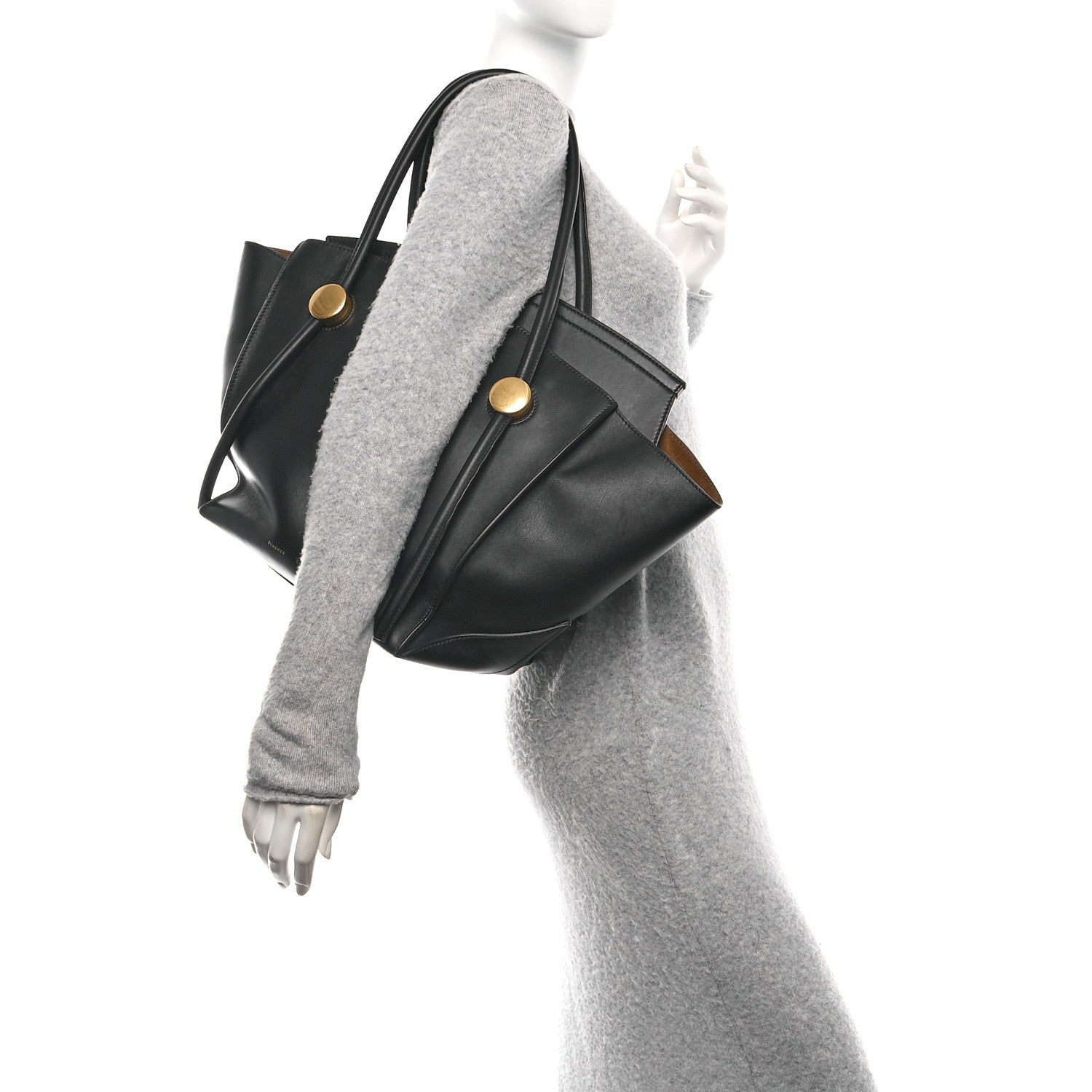 Proenza Schouler Calfskin Pipe Bag Black 2 of 9