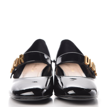 Christian Dior Patent Baby-D Ballet Pumps 38.5 Black 2 of 10