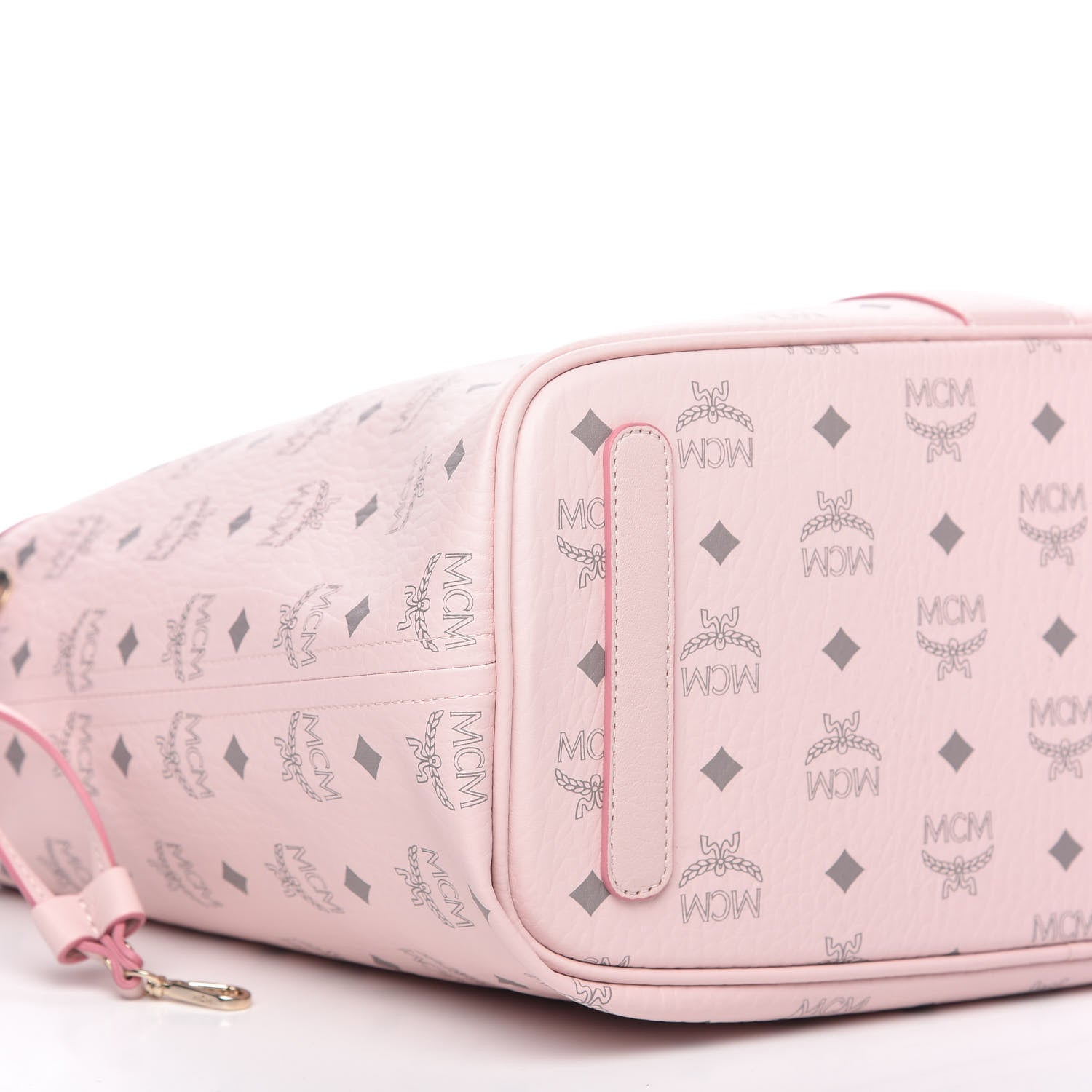 MCM Visetos Medium Liz Reversible Shopper Tote Powder Pink 7 of 10