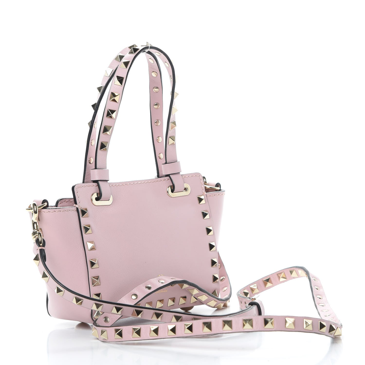 Valentino Garavani Vitello Micro Rockstud Tote Cipria 4 of 14