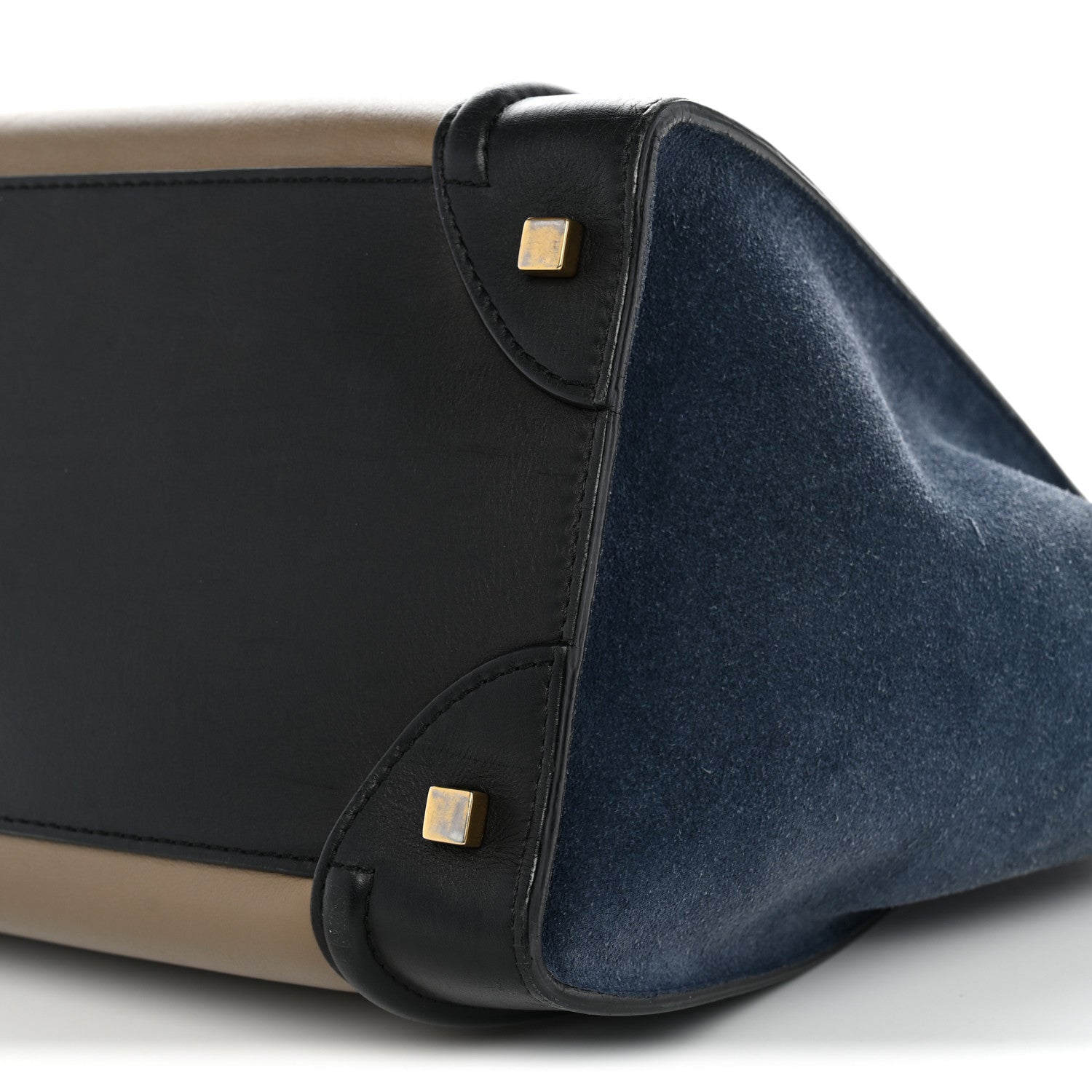Celine Smooth Calfskin Suede Mini Tri-Color Luggage Beige 9 of 15