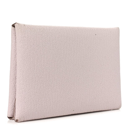 Hermes Chevre Mysore Calvi Duo Card Case Mauve Pale 3 of 8