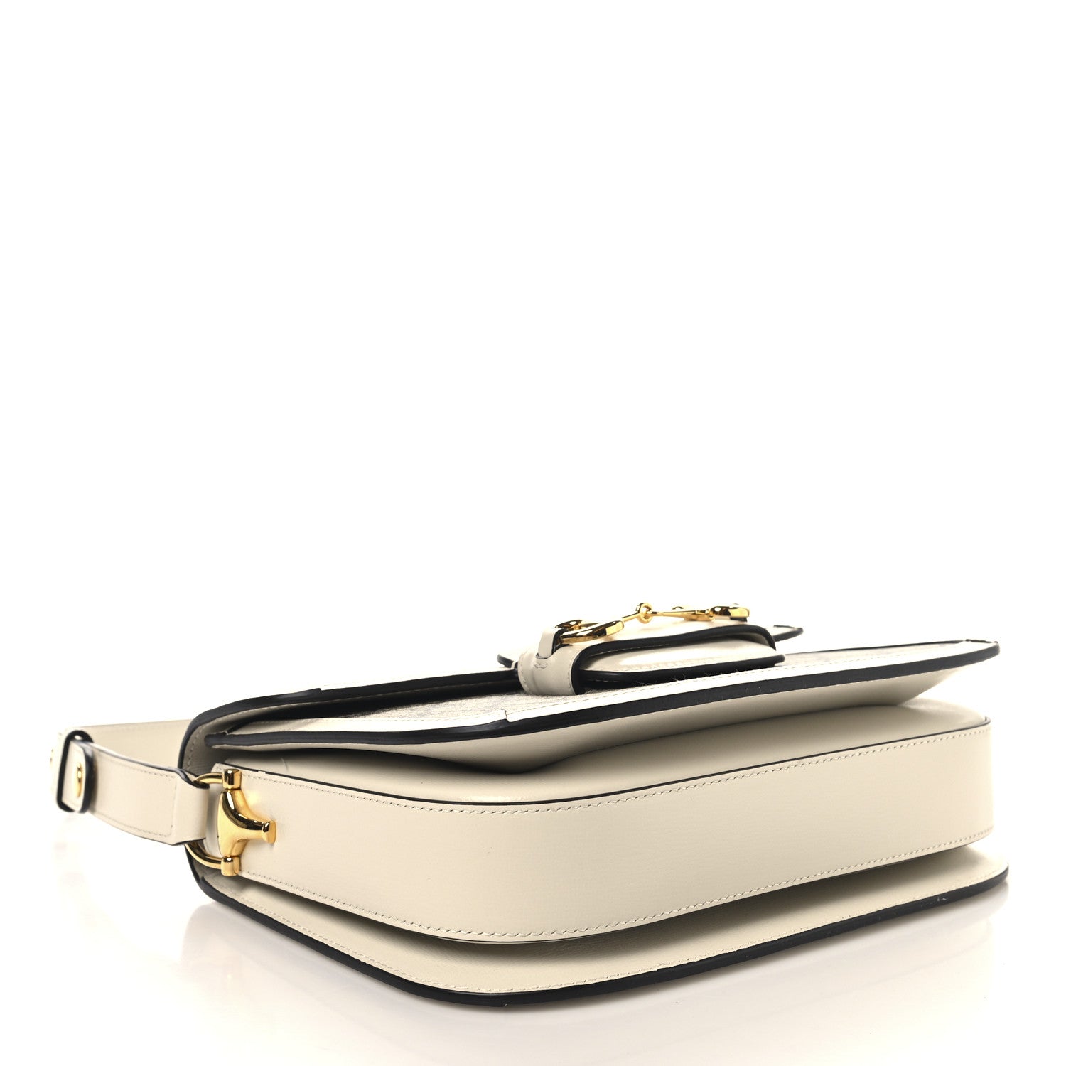 Gucci GG Supreme Monogram Horsebit 1955 Shoulder Bag Beige Mystic White 3 of 9