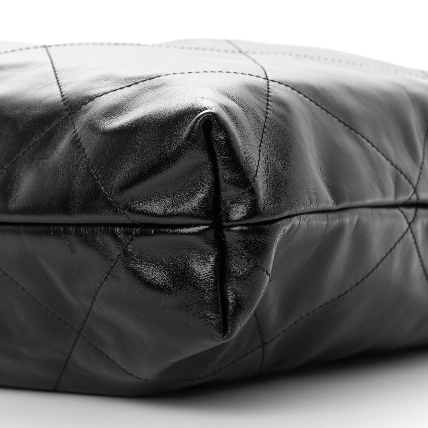 Chanel Shiny Calfskin Quilted Chanel 22 Black 11 of 12