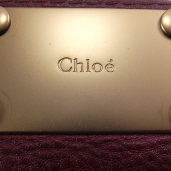 Chloe Leather Large Paddington Hobo Grenat 9 of 13