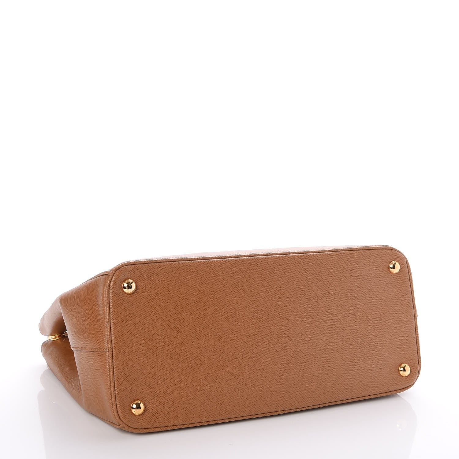 Prada Saffiano Medium Galleria Double Zip Tote Caramel 4 of 8