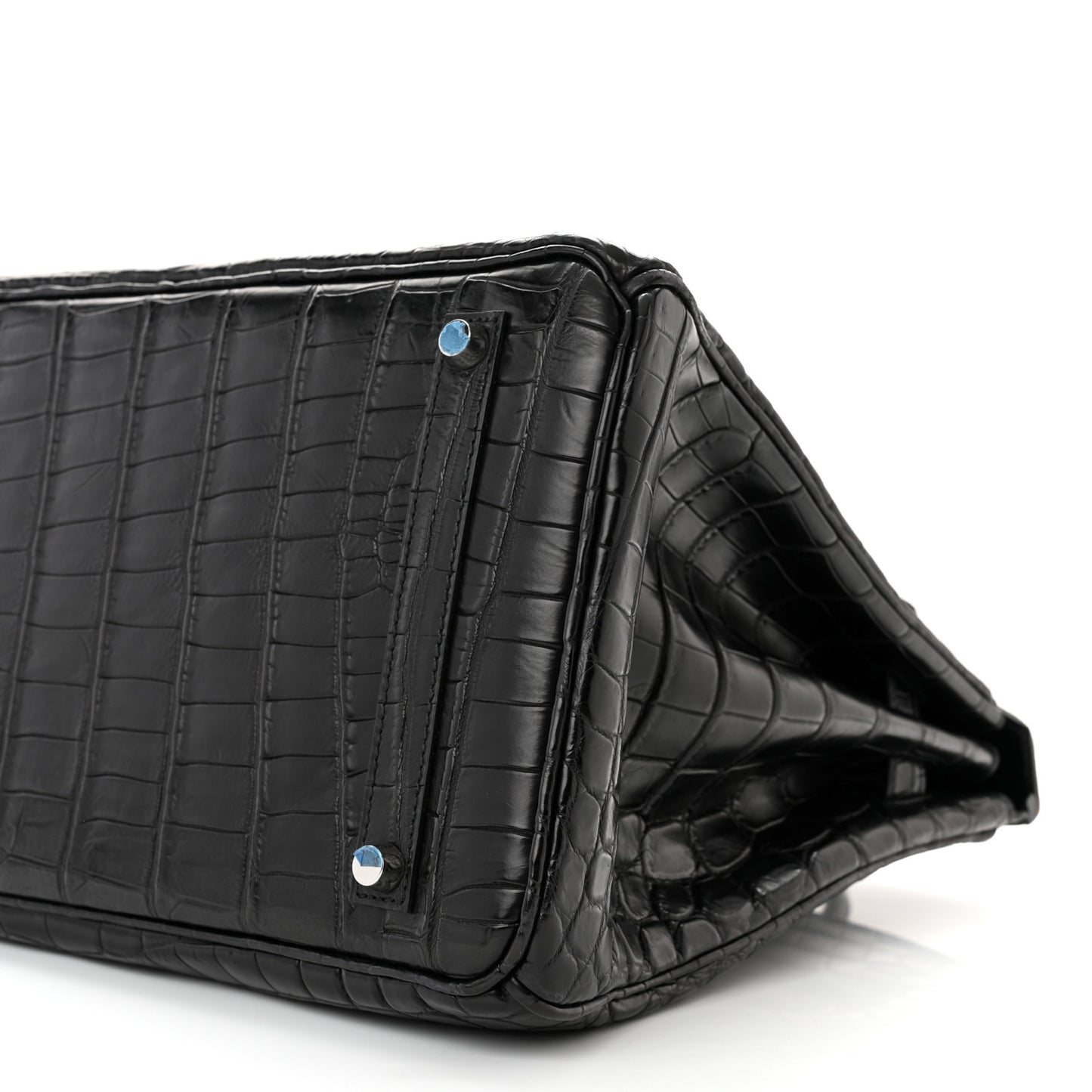 Matte Niloticus Crocodile Birkin 35 Black