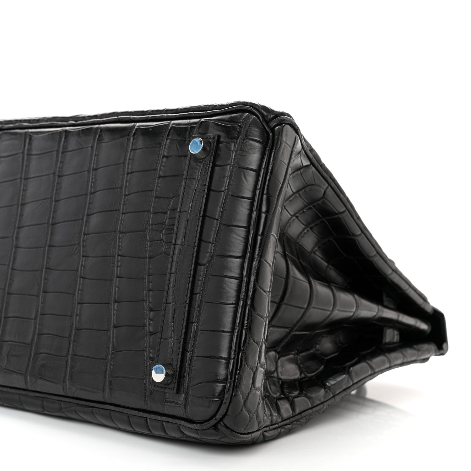 Hermes Matte Niloticus Crocodile Birkin 35 Black 10 of 11