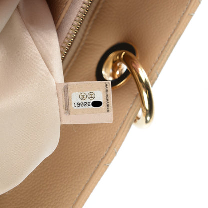 Chanel Caviar Quilted Grand Shopping Tote GST Beige Clair 7 of 8