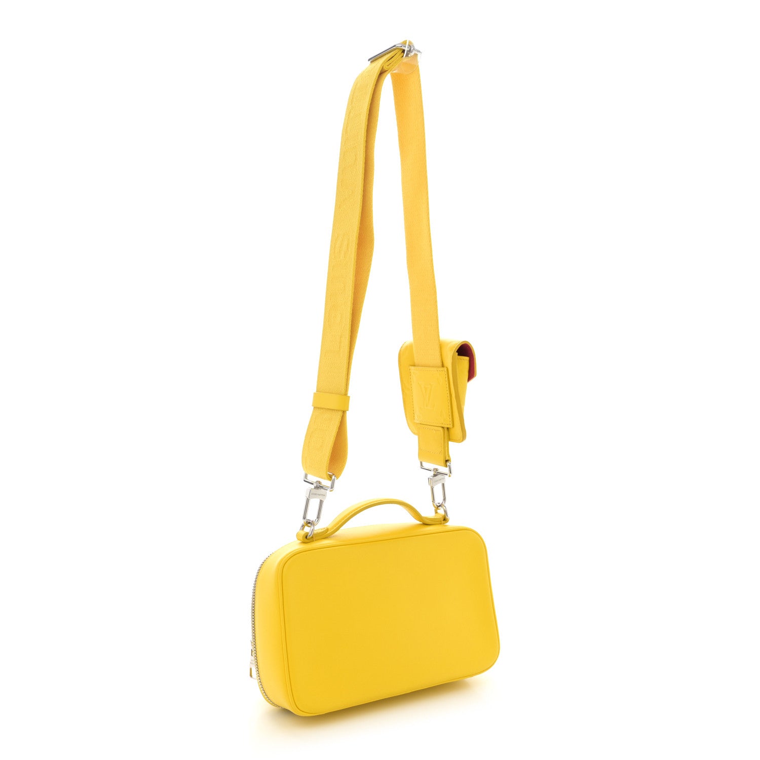 Louis Vuitton Calfskin Embossed Monogram Vuittamins Utility Crossbody Yellow 3 of 10
