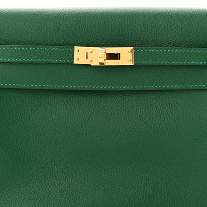 Hermes Evercolor Kelly Danse II Belt Bag Vert Moyen 7 of 9