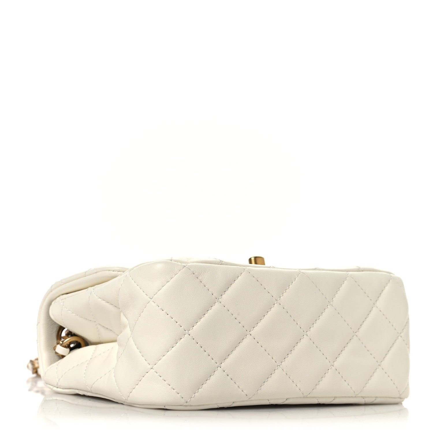 Chanel Lambskin Quilted Mini Pearl Crush Flap White 4 of 11
