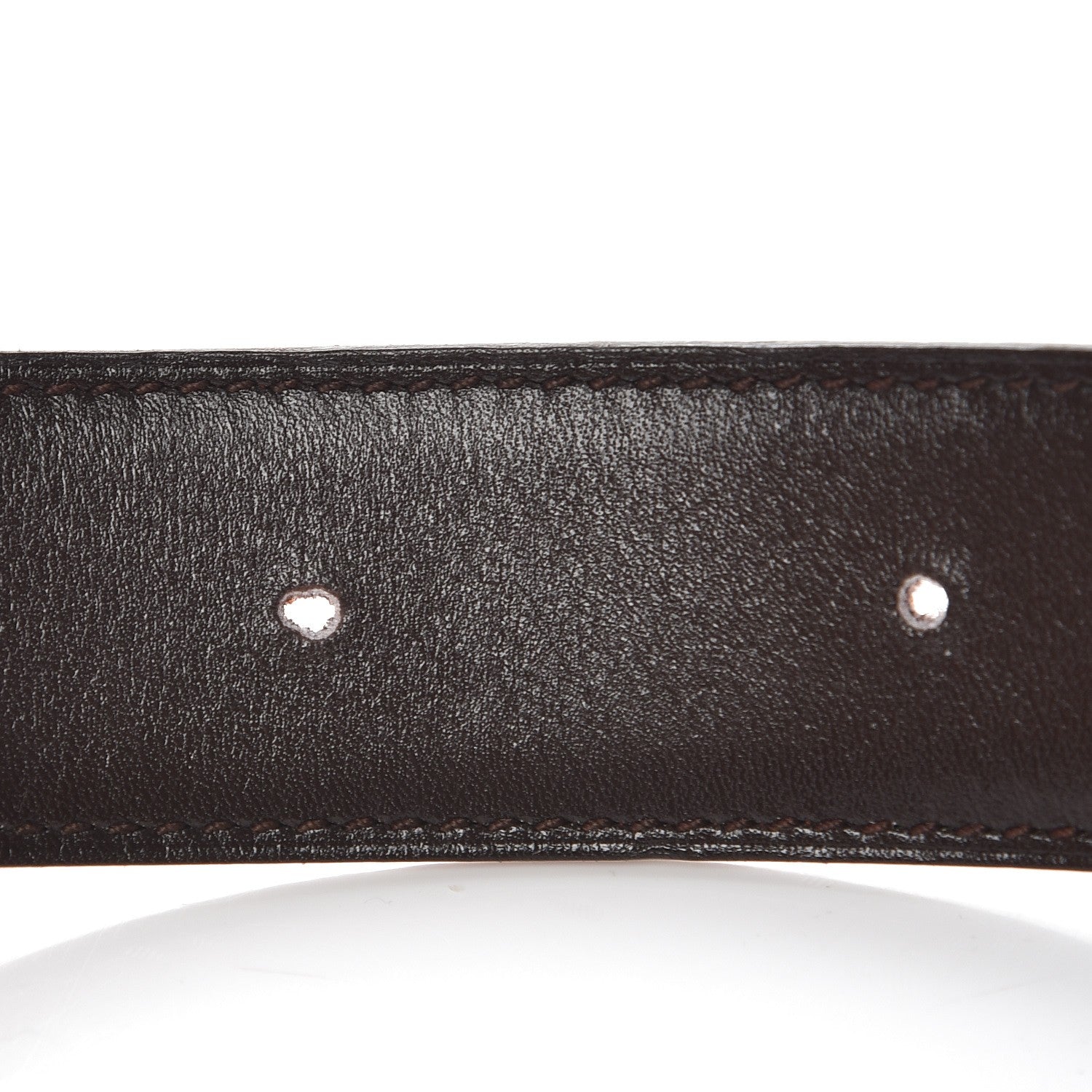 Hermes Box Togo Reversible Belt Strap 85 Orange Chocolate 9 of 9