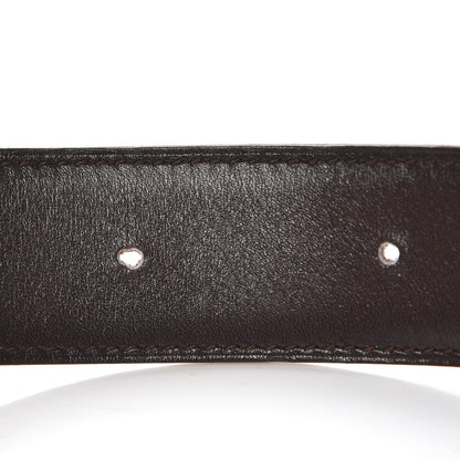 Hermes Box Togo Reversible Belt Strap 85 Orange Chocolate 9 of 9