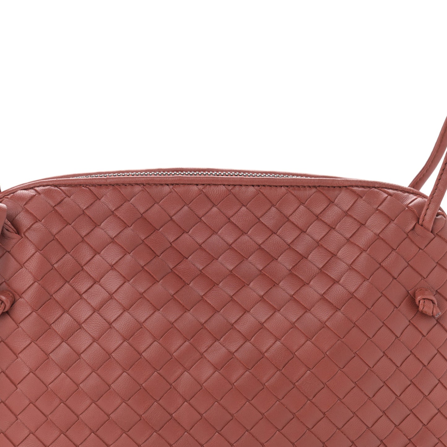 Nappa Intrecciato Nodini Crossbody Messenger Rose Pink