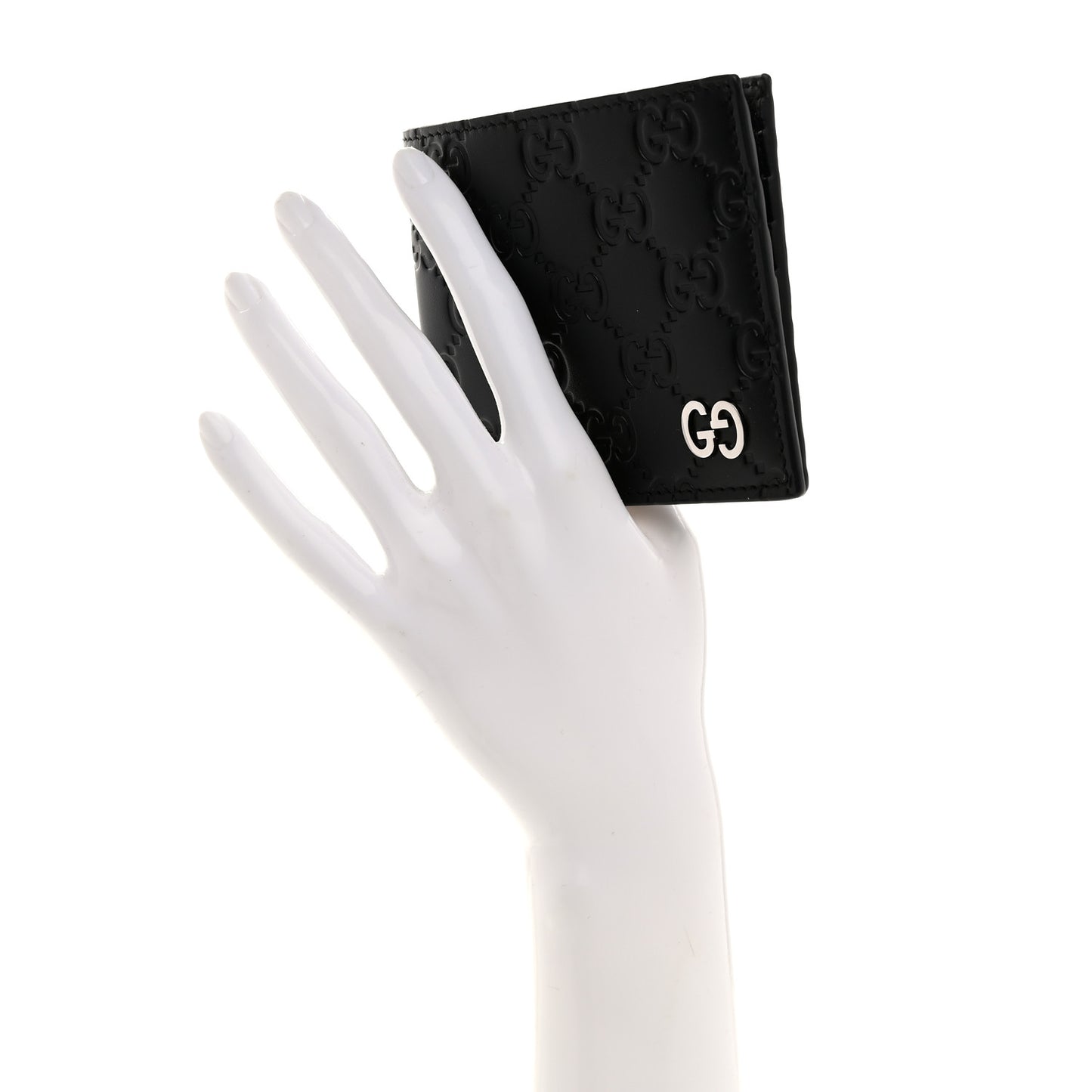 Guccissima Signature Dorian Bi-Fold Wallet Black