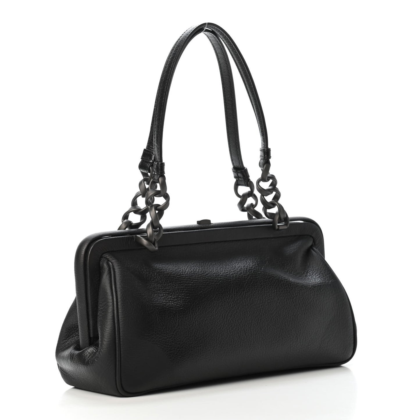Calfskin Shoulder Bag Black