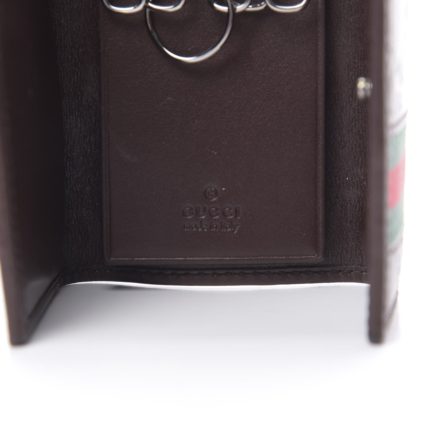 Gucci Guccissima Web 6 Key Holder Case Brown 6 of 15
