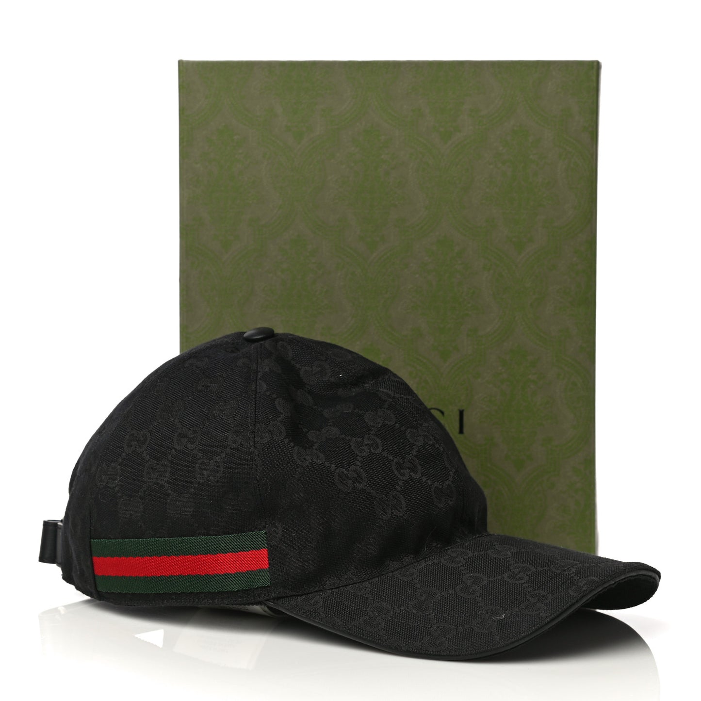 Monogram Web Baseball Hat XXL Black