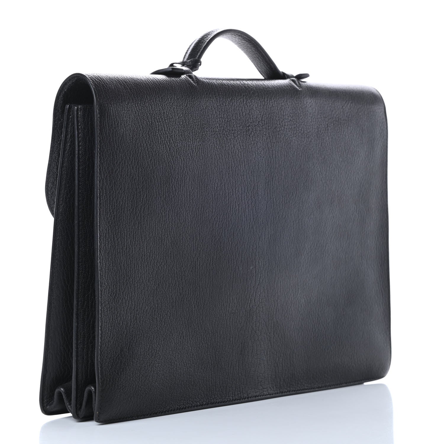 Hermes Chevre Mysore Sac a Depeche 38 Briefcase Black 3 of 10