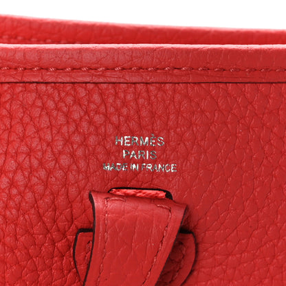 Hermes Taurillon Clemence Evelyne TPM Rouge Pivoine 6 of 10